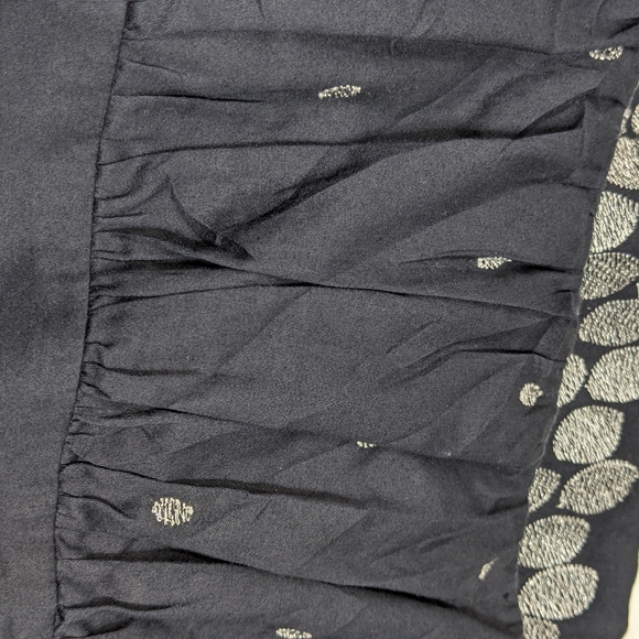 Ann Taylor Navy Silver Metallic Dress 0P Petite - Picture 7 of 7